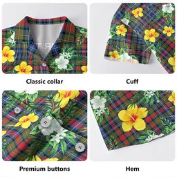 MacDonald of P.E. Island (Donald of P.E. Island) Modern Clan Badge Tartan Hawaiian Shirt Summer Vibes Style