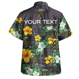 MacEwan Weathered Clan Badge Tartan Hawaiian Shirt Summer Vibes Style