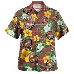 MacDonald of Glenaladale (Donald of Glenaladale) 2006 Weathered Clan Badge Tartan Hawaiian Shirt Summer Vibes Style