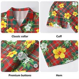 MacDonald of Glenaladale (Donald of Glenaladale) 2006 Modern Clan Badge Tartan Hawaiian Shirt Summer Vibes Style