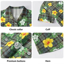 MacIsaac Weathered Clan Badge Tartan Hawaiian Shirt Summer Vibes Style