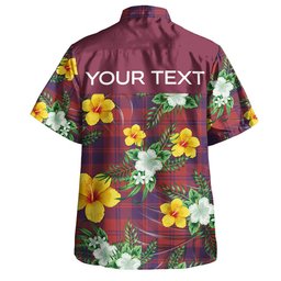 MacGregor of Glengyle (Gregor of Deeside) Weathered Clan Badge Tartan Hawaiian Shirt Summer Vibes Style