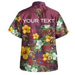 MacGregor of Glengyle (Gregor of Deeside) Weathered Clan Badge Tartan Hawaiian Shirt Summer Vibes Style