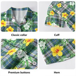 MacLeod of California Ancient Clan Badge Tartan Hawaiian Shirt Summer Vibes Style