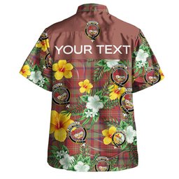 MacDonald of Glencoe (Donald of Glencoe) Weathered Clan Badge Tartan Hawaiian Shirt Summer Vibes Style