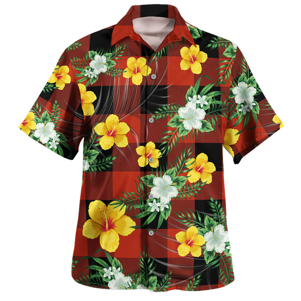 MacGregor Rob Roy (Gregor Red & Black) Ancient Clan Badge Tartan Hawaiian Shirt Summer Vibes Style