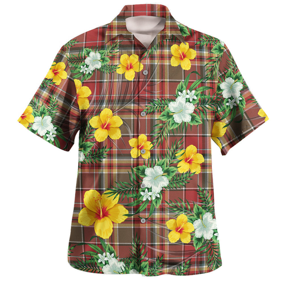 MacGlashan Weathered Clan Badge Tartan Hawaiian Shirt Summer Vibes Style