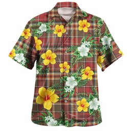 MacGlashan Weathered Clan Badge Tartan Hawaiian Shirt Summer Vibes Style