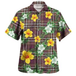MacDonell of Glengarry Dress Modern Clan Badge Tartan Hawaiian Shirt Summer Vibes Style
