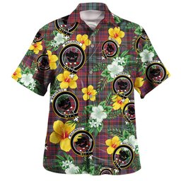 MacInroy Weathered Clan Badge Tartan Hawaiian Shirt Summer Vibes Style