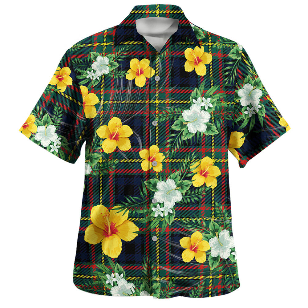 MacLeish Modern Clan Badge Tartan Hawaiian Shirt Summer Vibes Style