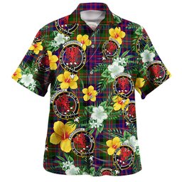 MacDonnell Clan Badge Tartan Hawaiian Shirt Summer Vibes Style