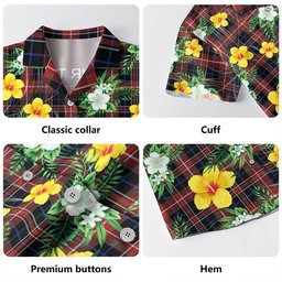 MacDonald Sir John A (Donald Sir John A) Modern Clan Badge Tartan Hawaiian Shirt Summer Vibes Style
