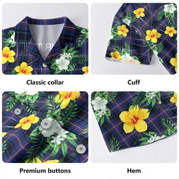 MacIver of Strome Modern Clan Badge Tartan Hawaiian Shirt Summer Vibes Style