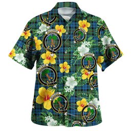 MacEwan Ancient Clan Badge Tartan Hawaiian Shirt Summer Vibes Style