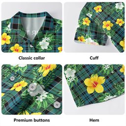 MacIsaac Ancient Clan Badge Tartan Hawaiian Shirt Summer Vibes Style