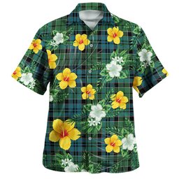 MacIsaac Ancient Clan Badge Tartan Hawaiian Shirt Summer Vibes Style
