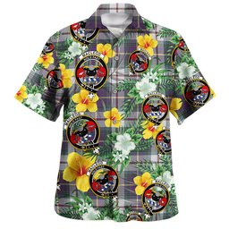 MacLeod of California Weathered Clan Badge Tartan Hawaiian Shirt Summer Vibes Style
