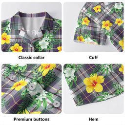MacLeod of California Weathered Clan Badge Tartan Hawaiian Shirt Summer Vibes Style