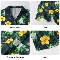 MacEwan Modern Clan Badge Tartan Hawaiian Shirt Summer Vibes Style