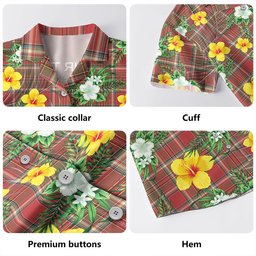 MacLeod of Gesto Weathered Clan Badge Tartan Hawaiian Shirt Summer Vibes Style