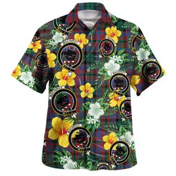 MacInroy Modern Clan Badge Tartan Hawaiian Shirt Summer Vibes Style