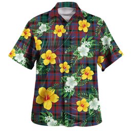 MacInroy Modern Clan Badge Tartan Hawaiian Shirt Summer Vibes Style