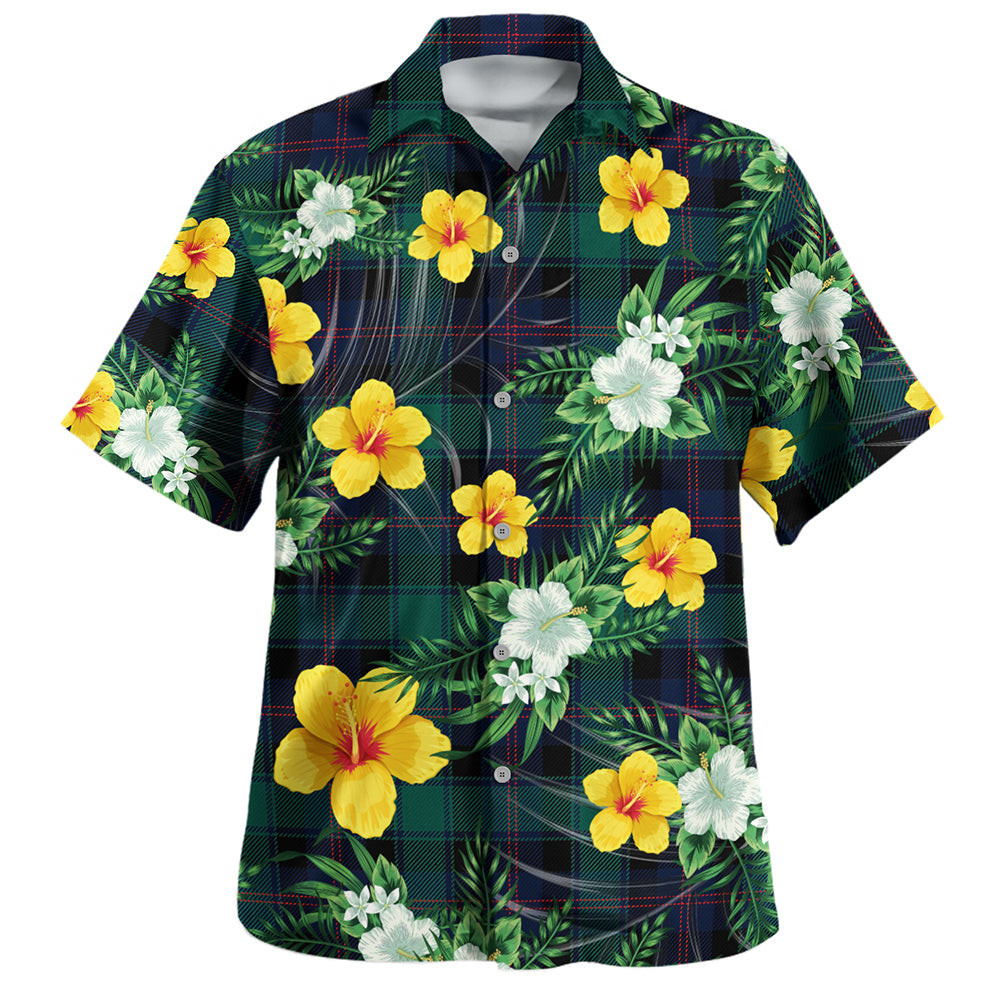 MacTaggart Modern Clan Badge Tartan Hawaiian Shirt Summer Vibes Style