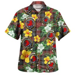 Murdoch Weathered Clan Badge Tartan Hawaiian Shirt Summer Vibes Style
