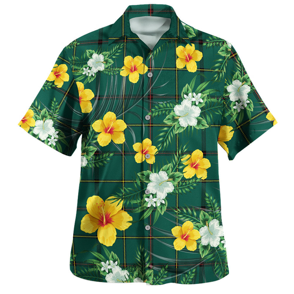 Marr Modern Clan Badge Tartan Hawaiian Shirt Summer Vibes Style