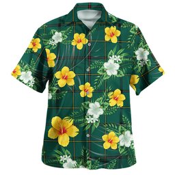 Marr Modern Clan Badge Tartan Hawaiian Shirt Summer Vibes Style