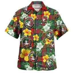 Plummer Modern Clan Badge Tartan Hawaiian Shirt Summer Vibes Style