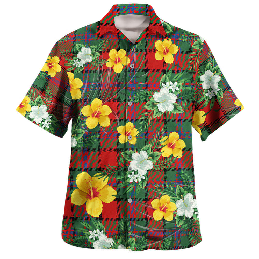 Plummer Modern Clan Badge Tartan Hawaiian Shirt Summer Vibes Style