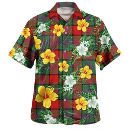 Plummer Modern Clan Badge Tartan Hawaiian Shirt Summer Vibes Style