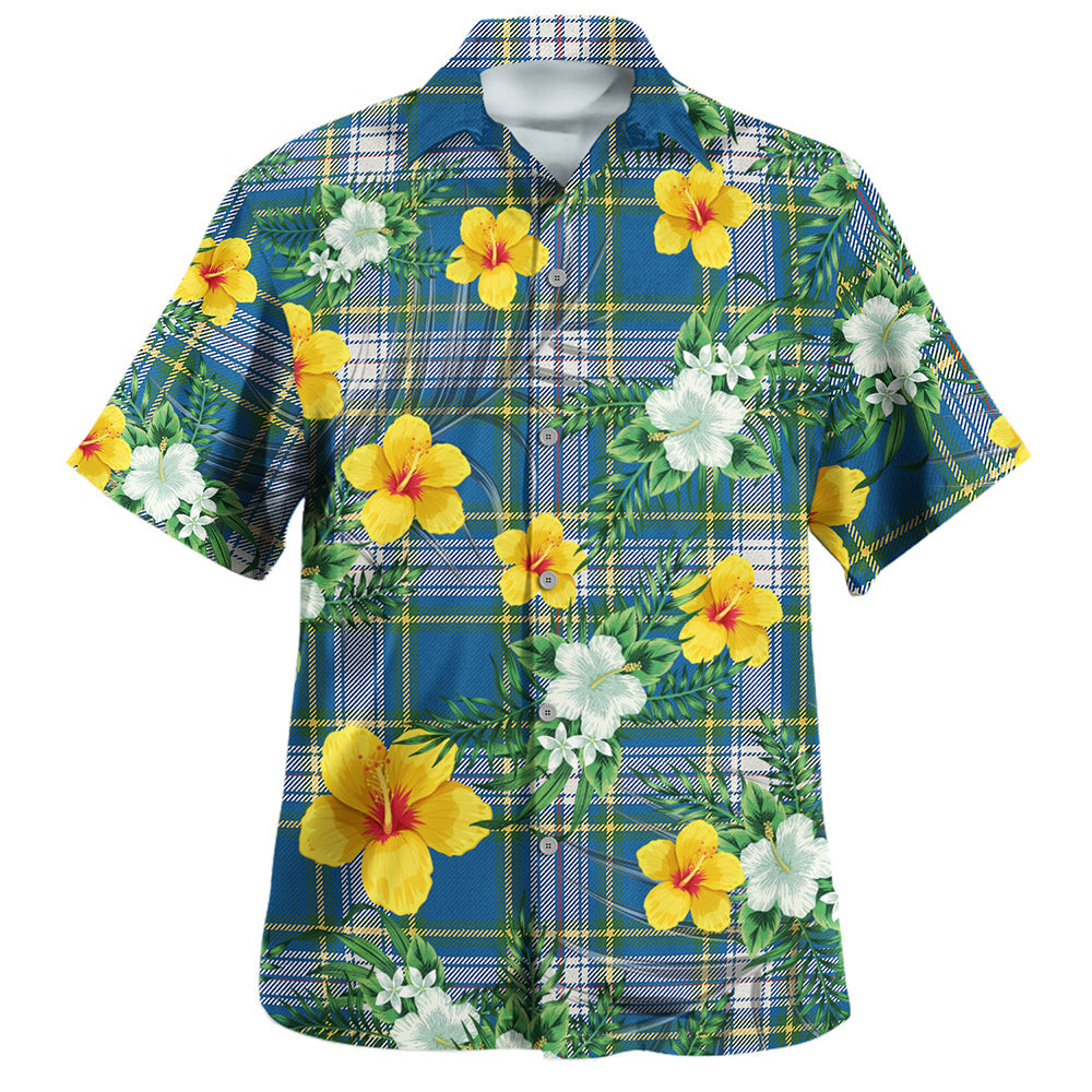 Maver Dress Ancient Clan Badge Tartan Hawaiian Shirt Summer Vibes Style