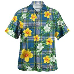 Maver Dress Ancient Clan Badge Tartan Hawaiian Shirt Summer Vibes Style