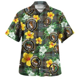 MacTaggart Weathered Clan Badge Tartan Hawaiian Shirt Summer Vibes Style