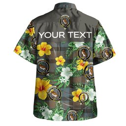MacTaggart Weathered Clan Badge Tartan Hawaiian Shirt Summer Vibes Style