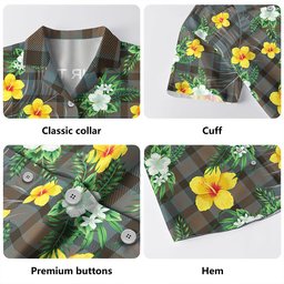 MacTaggart Weathered Clan Badge Tartan Hawaiian Shirt Summer Vibes Style