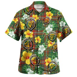 MacWhirter Ancient Clan Badge Tartan Hawaiian Shirt Summer Vibes Style
