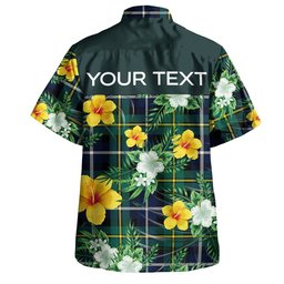 MacNeil of Barra (MacNeil MacNeill) Modern Clan Badge Tartan Hawaiian Shirt Summer Vibes Style