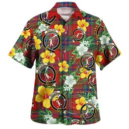 MacRae of Ardentoul Modern Clan Badge Tartan Hawaiian Shirt Summer Vibes Style