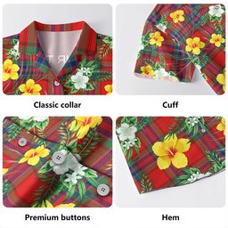 MacRae of Ardentoul Modern Clan Badge Tartan Hawaiian Shirt Summer Vibes Style