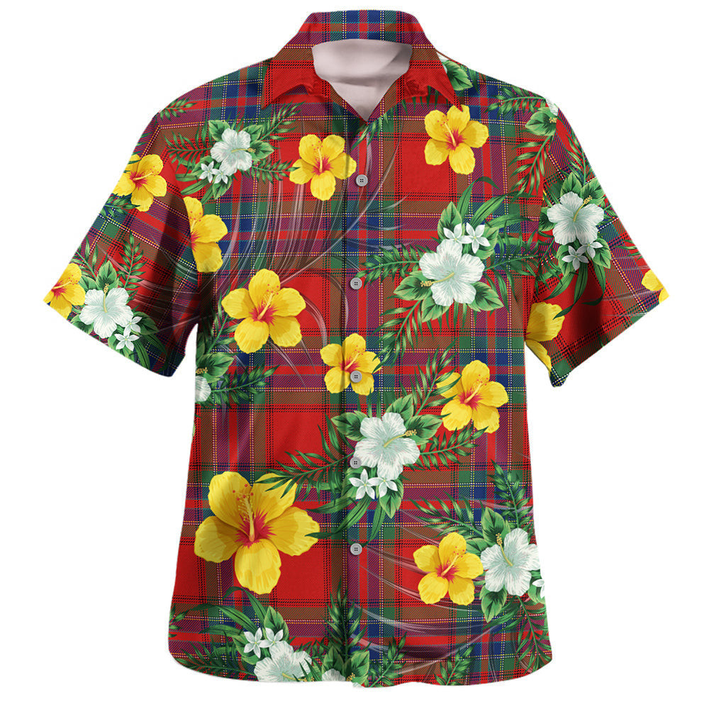 MacRae of Ardentoul Modern Clan Badge Tartan Hawaiian Shirt Summer Vibes Style