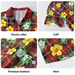 Marjoribanks Modern Clan Badge Tartan Hawaiian Shirt Summer Vibes Style