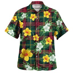 Martin Modern Clan Badge Tartan Hawaiian Shirt Summer Vibes Style