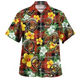 Marjoribanks Ancient Clan Badge Tartan Hawaiian Shirt Summer Vibes Style
