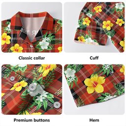 Marjoribanks Ancient Clan Badge Tartan Hawaiian Shirt Summer Vibes Style