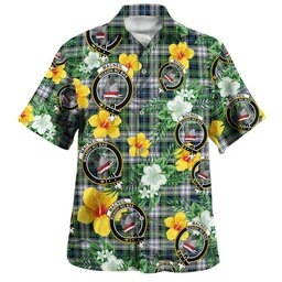 MacNeil of Barra (MacNeil MacNeill) Paton Dress Modern Clan Badge Tartan Hawaiian Shirt Summer Vibes Style