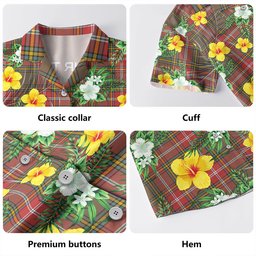 MacWhirter Weathered Clan Badge Tartan Hawaiian Shirt Summer Vibes Style